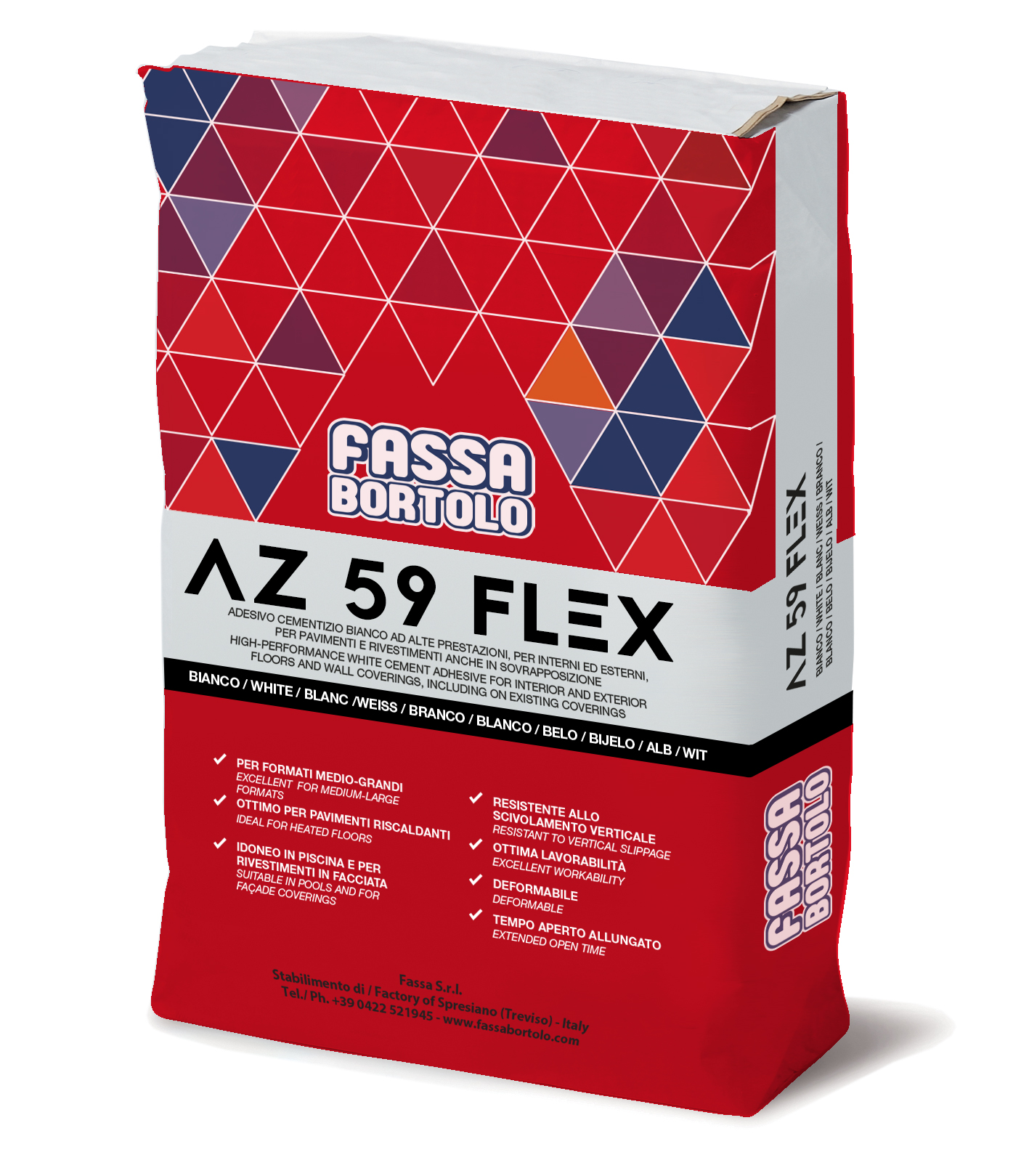 AZ 59 FLEX - Superadesivo monocomponente a buona elasticità, bianco e  grigio, pe