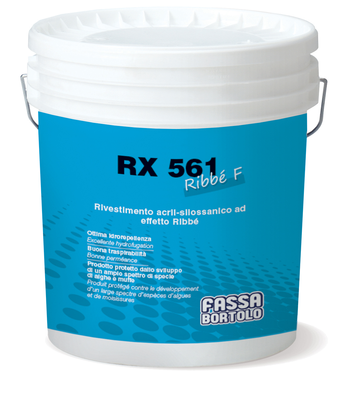 RX 561 Ribbé F: Rivestimento acril-silossanico ad effetto Ribbé