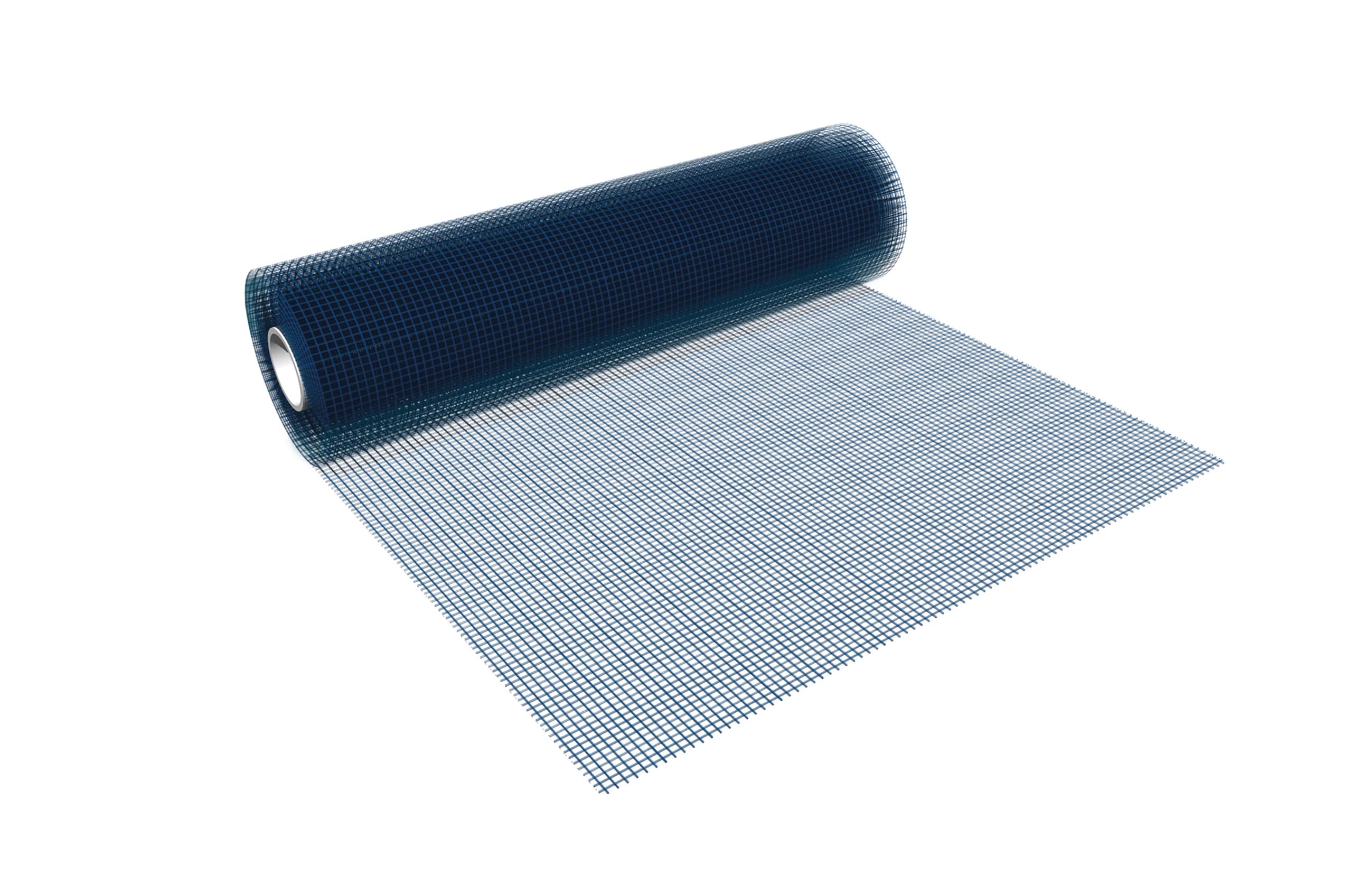 RETE PER INTONACI 140: Rete d’armatura per intonaci in fibra di vetro alcali-resistente di colore blu con grammatura 140 g/m²