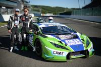 Biagi & Venturini con la Lamborghini al circuito di SPA