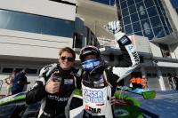 La felicità di Thomas Biagi e Giovanni Venturini a fine gara