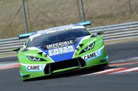 Biagi sulla Lamborghini Fassa in gara all'Hungaroring