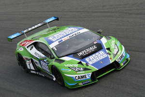 Biagi con la Lamborghini Huracan GT3 Fassa Bortolo a Monza